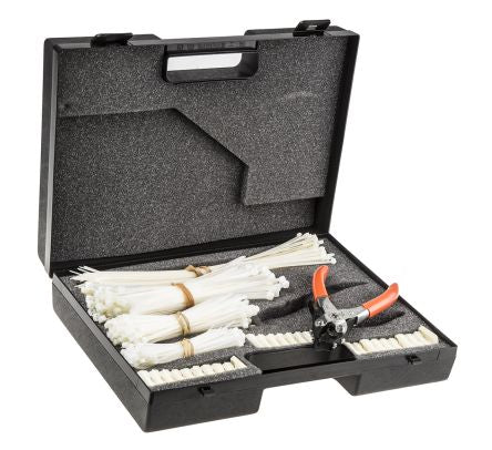 Thomas & Betts Base Kit, Black Case, White Cable Tie 524269