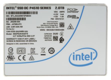Intel SSDPE2KX020T801 1828163