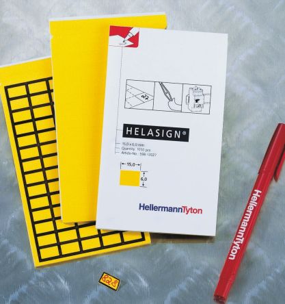 HellermannTyton 611-10310 SLPLU40 tubing-SI-YE 447301