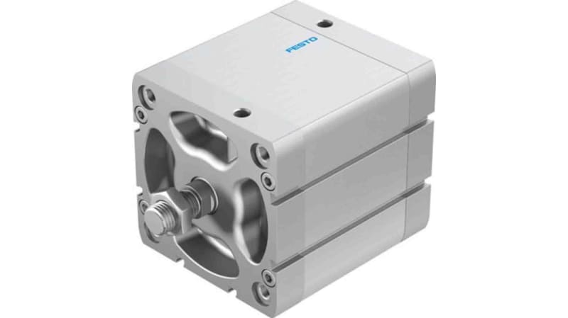 Festo Pneumatic Compact Cylinder 100mm Bore, 60mm Stroke, ADN Series, Double Acting