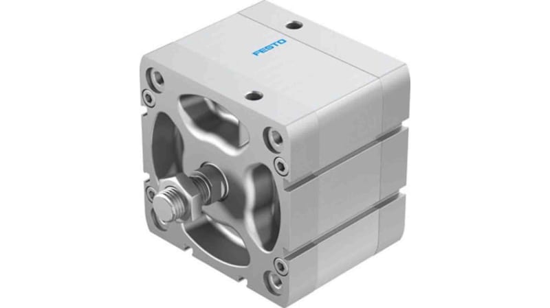Festo Pneumatic Compact Cylinder 100mm Bore, 25mm Stroke, ADN Series, Double Acting