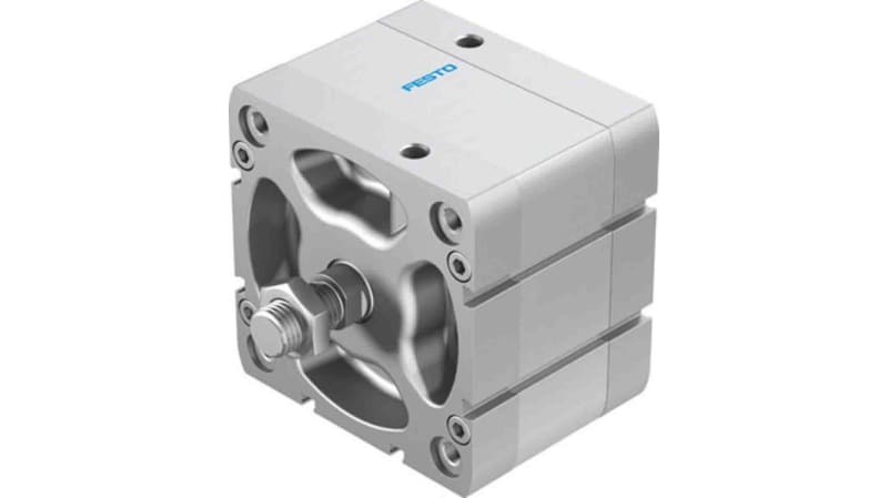 Festo Pneumatic Compact Cylinder 100mm Bore, 20mm Stroke, ADN Series, Double Acting