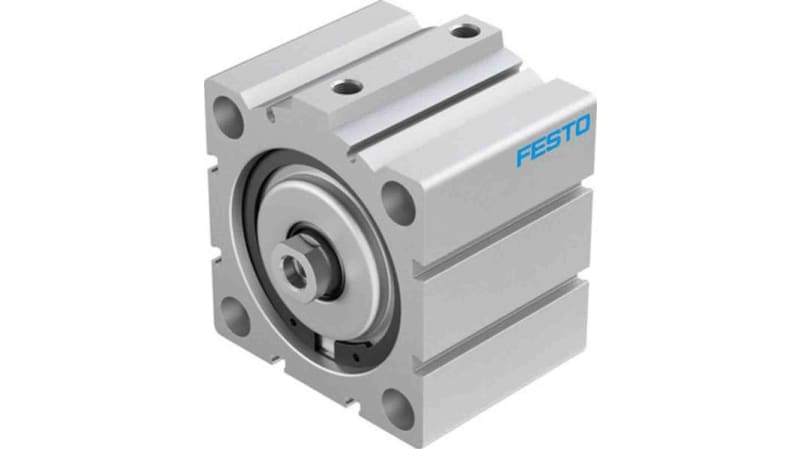 Festo Pneumatic Compact Cylinder 80mm Bore, 25mm Stroke, ADVC Series, Double Acting