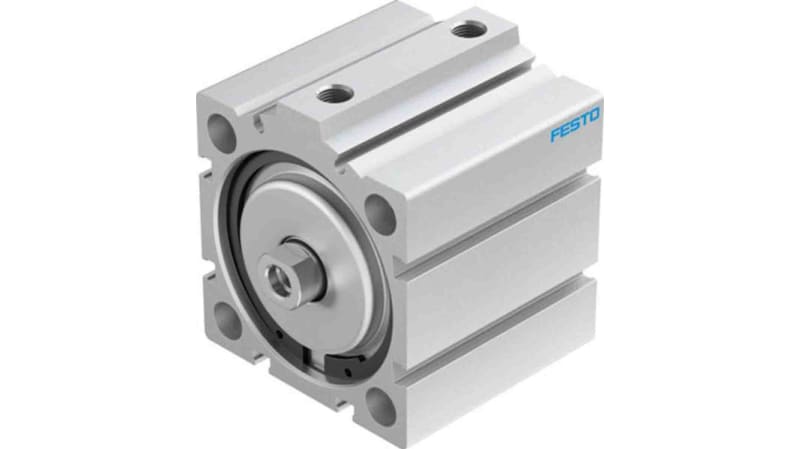 Festo Pneumatic Compact Cylinder 63mm Bore, 25mm Stroke, ADVC Series, Double Acting