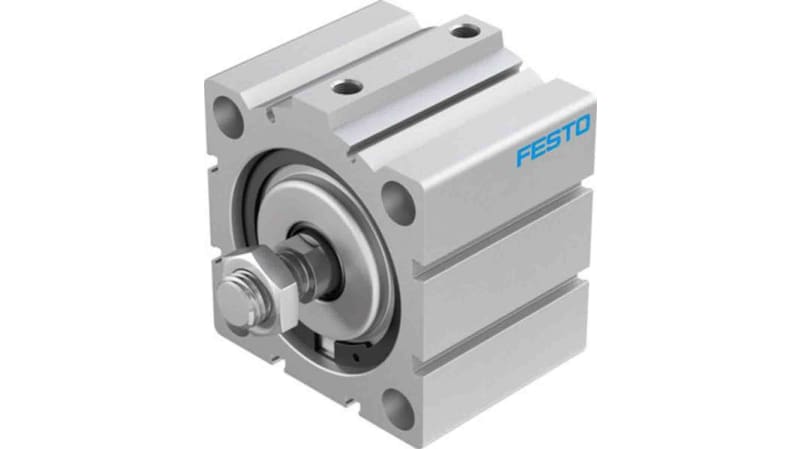 Festo Pneumatic Compact Cylinder 80mm Bore, 25mm Stroke, ADVC Series, Double Acting