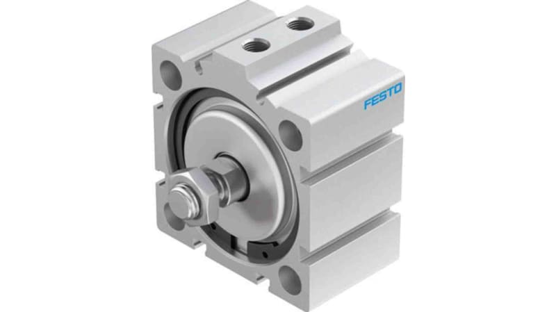 Festo Pneumatic Compact Cylinder 63mm Bore, 10mm Stroke, ADVC Series, Double Acting