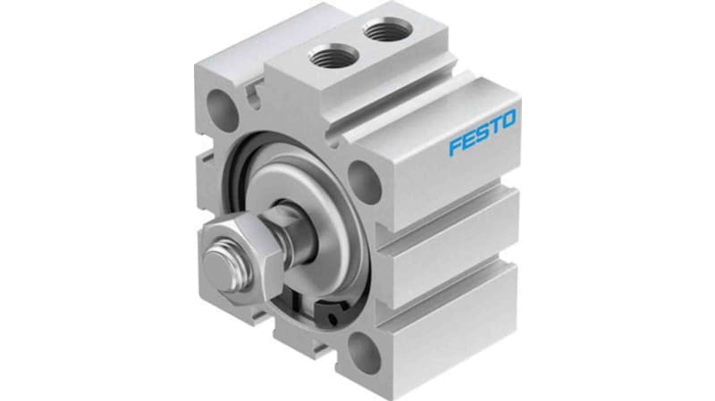 Festo Pneumatic Compact Cylinder 40mm Bore, 5mm Stroke, ADVC Series, Double Acting