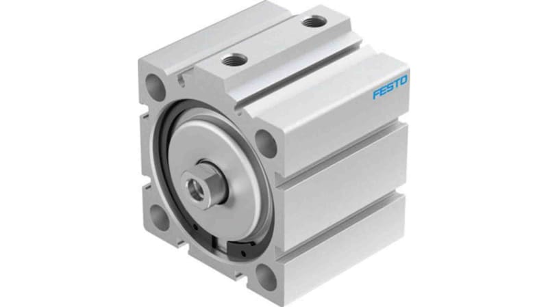 Festo Pneumatic Compact Cylinder 63mm Bore, 25mm Stroke, ADVC Series, Double Acting