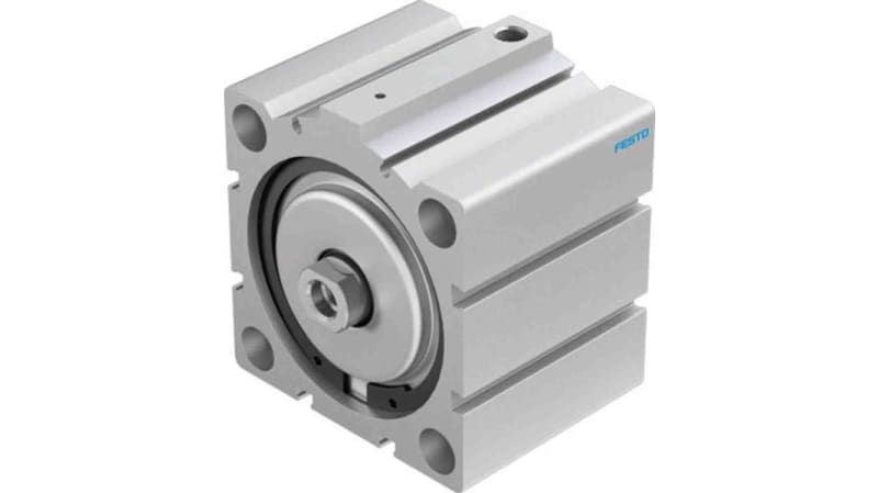 Festo Pneumatic Compact Cylinder 80mm Bore, 25mm Stroke, AEVC Series, Single Acting