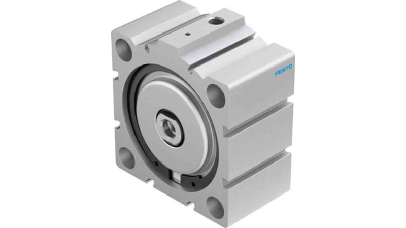 Festo Pneumatic Compact Cylinder 80mm Bore, 5mm Stroke, AEVC Series, Single Acting