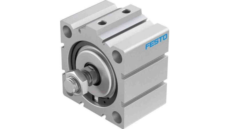 Festo Pneumatic Compact Cylinder 80mm Bore, 25mm Stroke, ADVC Series, Double Acting