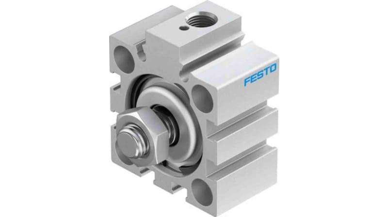 Festo Pneumatic Compact Cylinder 32mm Bore, 5mm Stroke, AEVC Series, Single Acting