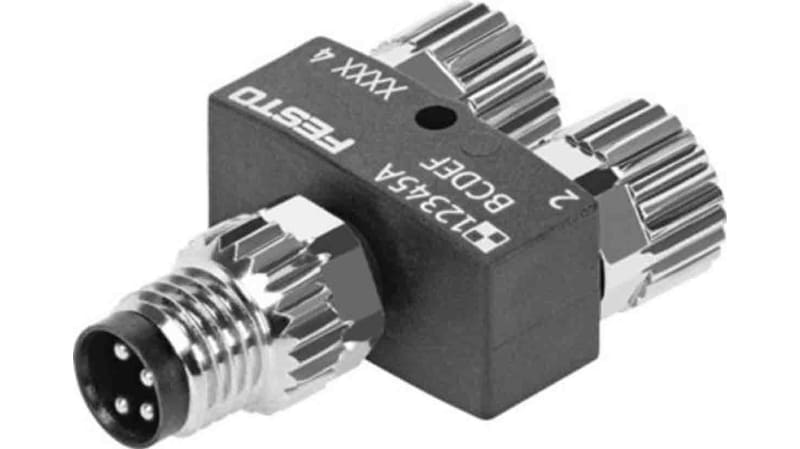 Festo NEDY-L2R1-V1-M8G3-N-M8G4 Series Connector