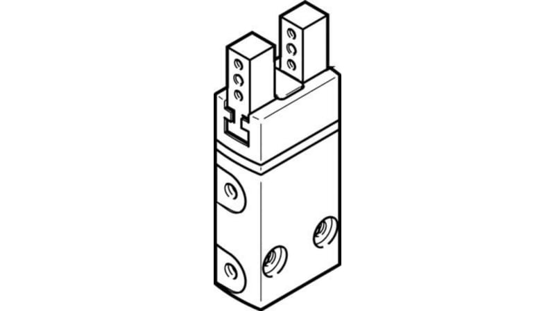 Festo 2 Finger Double Action Pneumatic Gripper, DHPS-35-A-NC