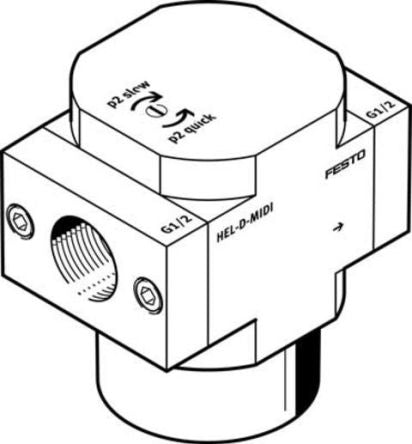 Festo HEL-3/8-D-MIDI 2036107