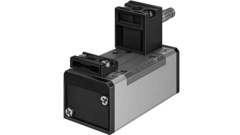 Festo 5/2 Monostable Pneumatic Solenoid/Pilot-Operated Control Valve - Electrical MN1H Series