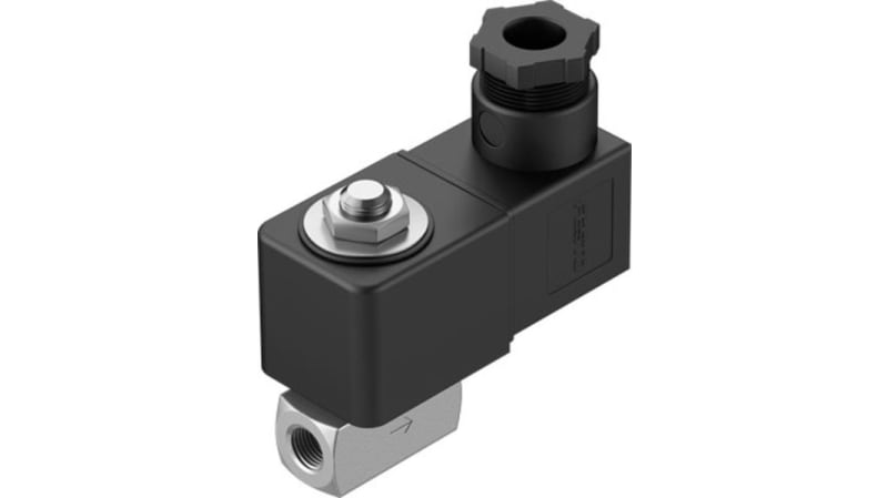 Festo 2/2 Closed, Monostable Pneumatic Solenoid/Pilot-Operated Control Valve - Electrical NPT 1/8 VZWD Series