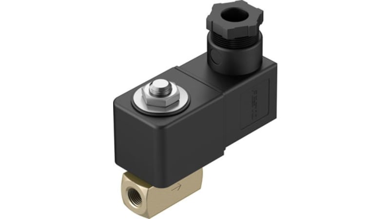 Festo 2/2 Closed, Monostable Pneumatic Solenoid/Pilot-Operated Control Valve - Electrical NPT 1/8 VZWD Series
