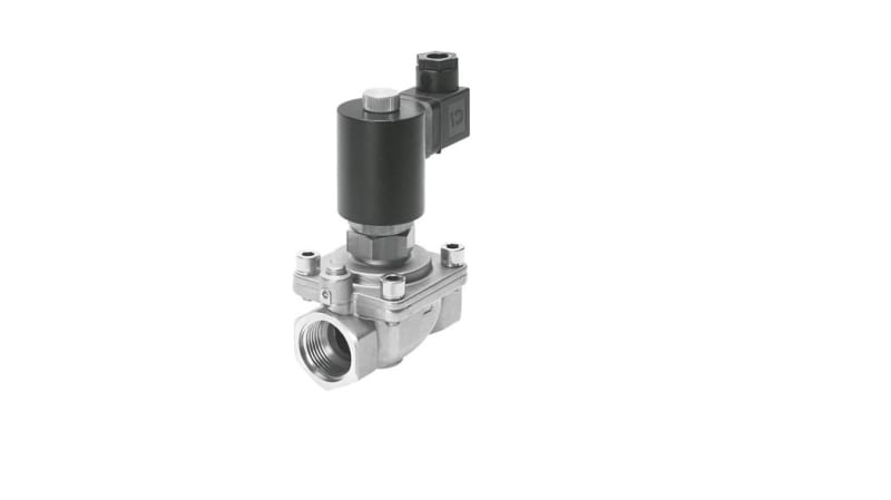 Festo 2/2 Closed, Monostable Solenoid Valve - Electrical VZWF-L-M22C-N114-400-E-1P4-10-R1 Series