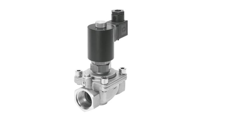 Festo 2/2 Closed, Monostable Solenoid Valve - Electrical VZWF-L-M22C-N114-400-V-3AP4-10-R1 Series
