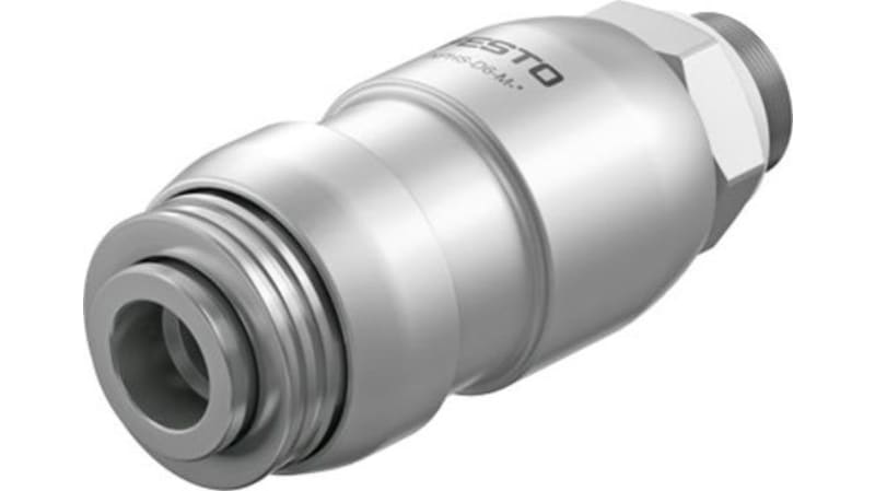 Festo Male Pneumatic Quick Connect Coupling, 3/8in Threaded