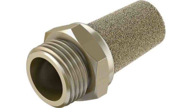 Festo AMTE Brass, Bronze 10bar Pneumatic Silencer, Threaded, G 1 Male
