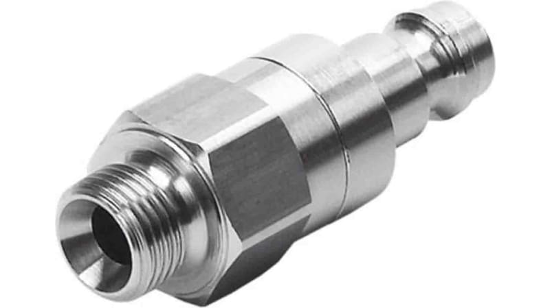 Festo Male Pneumatic Quick Connect Coupling, Threaded