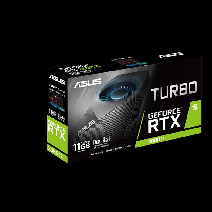 Card màn hình VGA ASUS TURBO-RTX2080TI-11G, 11GB, GDDR6, (ASU761)