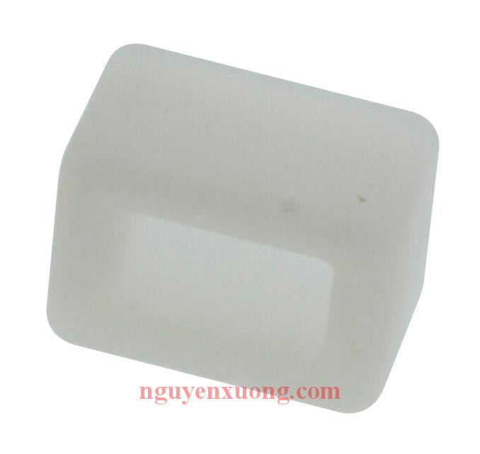 The closed cable tie connector ring in natural color is made of nylon 6.6, which increases mechanical strength, heat and wear resistance, and stiffness. It is 0.57" long x 0.36" wide (14.5 x 9.1 mm) and is used with miniature, intermediate, standard, heav