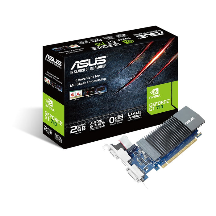 Card màn hình VGA ASUS GT710-SL-2GD5-BRK, 1GB, GDDR5, (ASU716)