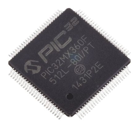 Microchip PIC32MX360F512L-80I/PT 435790