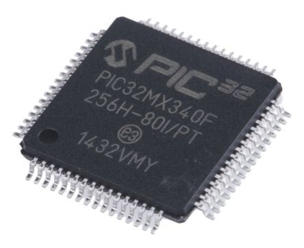Microchip PIC32MX340F256H-80I/PT 1654633