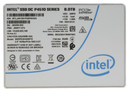 Intel SSDPE2KX080T801 1828165