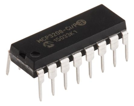 Microchip MCP3208-CI/P 3792516