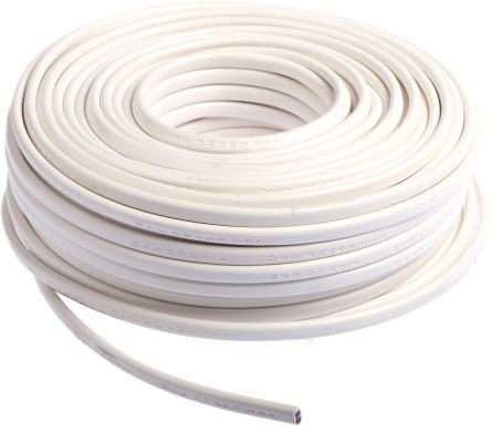 Nexans H03VVH2F-2X0.75MM2-BLANC 4390795