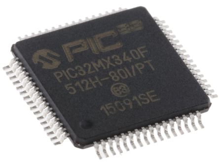 Microchip PIC32MX340F512H-80I/PT 6669620
