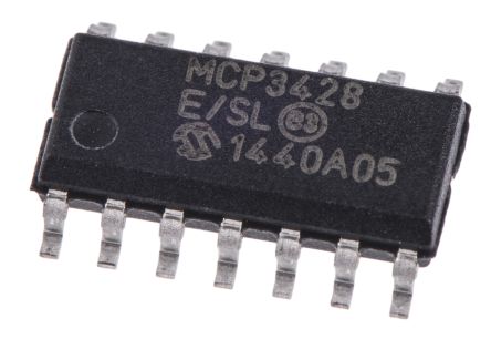 Microchip MCP3428-E/SL 7037945