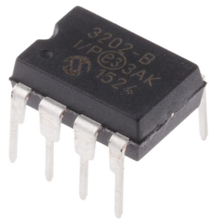 Microchip MCP3202-BI/P 7709741