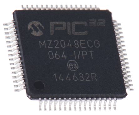 Microchip PIC32MZ2048ECG064-I/PT 7995481