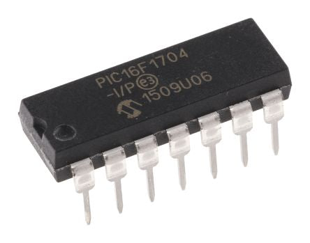 Microchip PIC16F1704-I/P 1597457