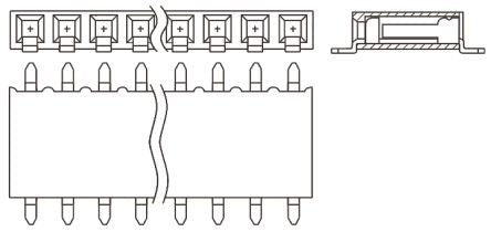 Samtec SSM-108-L-SH 7655402