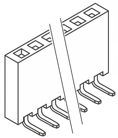 Samtec SSQ-108-02-G-S-RA 7655519