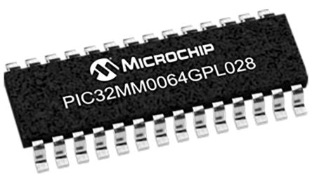 Microchip PIC32MM0064GPL028-I/SO 1241560