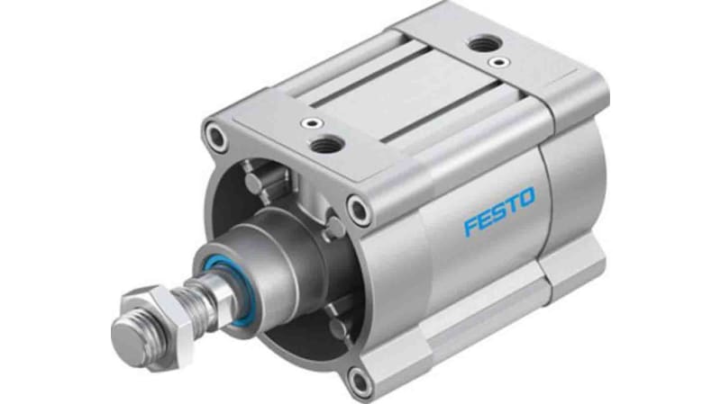 Festo Pneumatic Profile Cylinder 125mm Bore, 25mm Stroke, DSBC Series, Double Acting