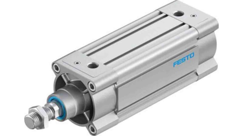 Festo Pneumatic Profile Cylinder 80mm Bore, 125mm Stroke, DSBC Series, Double Acting