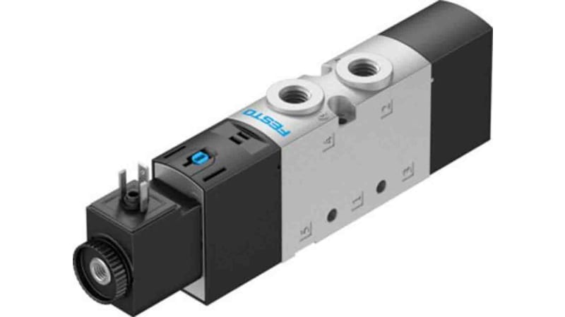 Festo 5/2 Monostable Solenoid Valve - Electrical G 1/8 VUVS Series