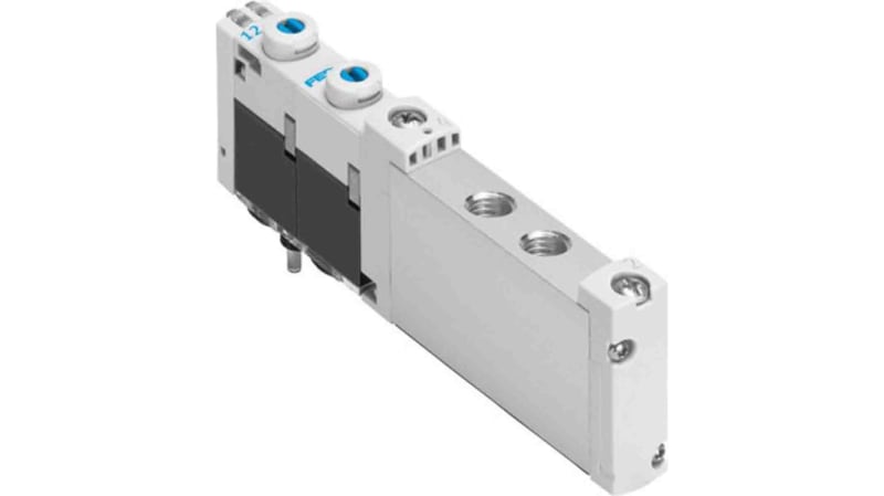 Festo 2x3/2 Closed Monostable Solenoid Valve - Electrical Metric M5 VUVG Series