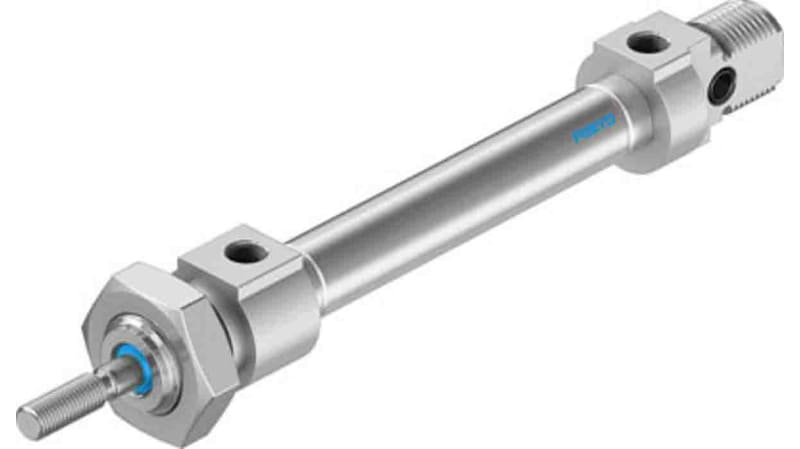 Festo Pneumatic Roundline Cylinder 8mm Bore, 30mm Stroke, DSNU Series, Double Acting