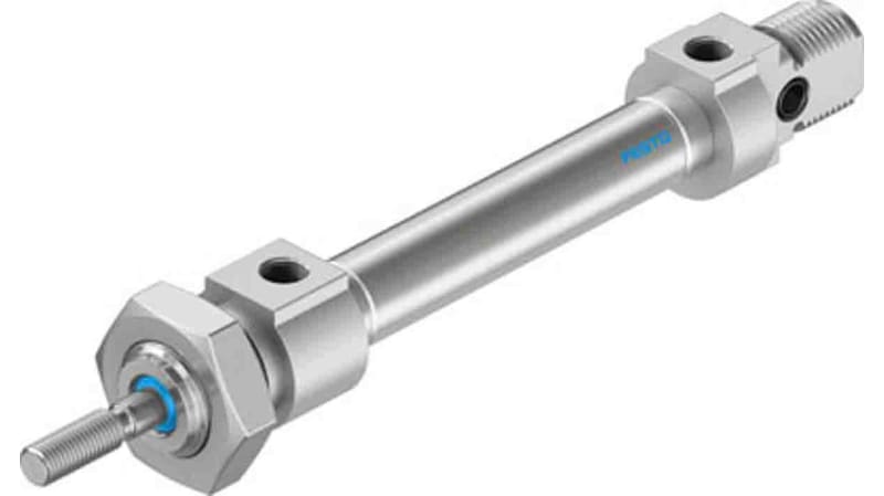 Festo Pneumatic Roundline Cylinder 8mm Bore, 25mm Stroke, DSNU Series, Double Acting