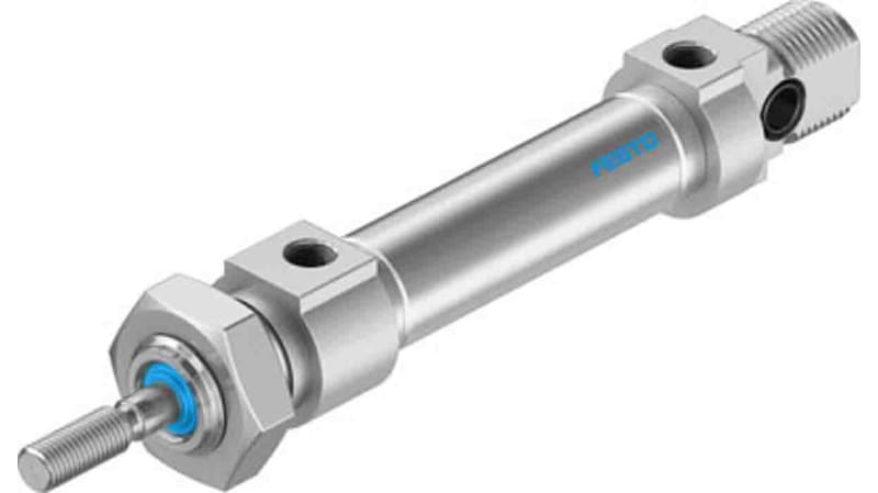 Festo Pneumatic Roundline Cylinder 10mm Bore, 15mm Stroke, DSNU Series, Double Acting